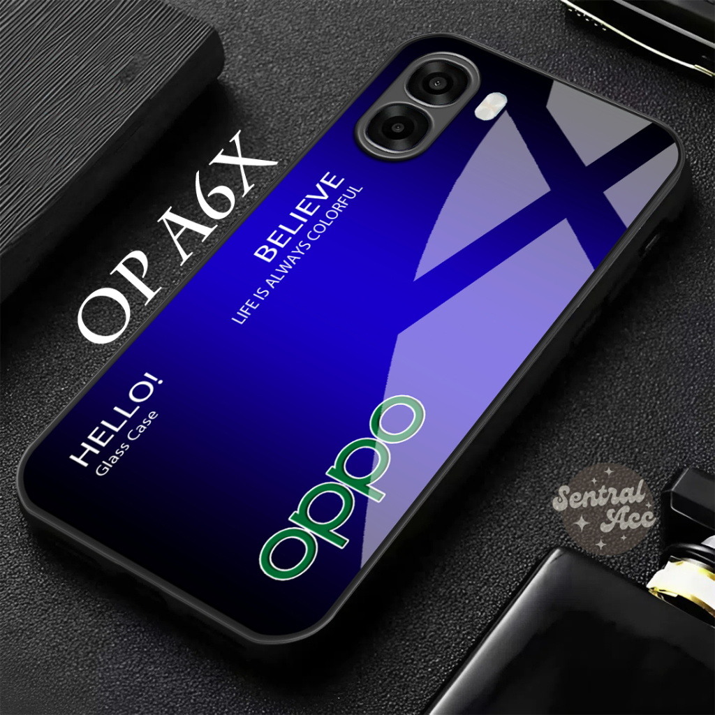 Oppo A6X 4G/5G Glass Softcase ใหม่ 2025 [SF82]