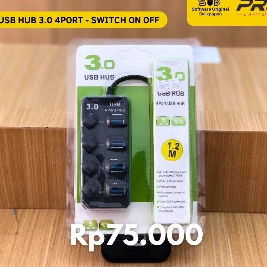สวิตช์ USB HUB 4 PORT ON OFF