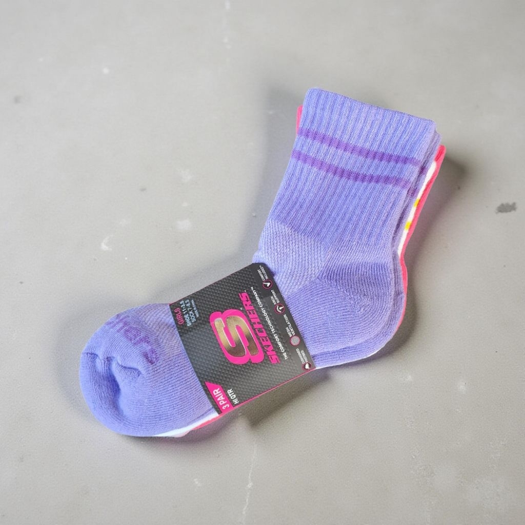 ถุงเท้าเด็ก SKE Girls HI QTR ดั้งเดิม (ต่อ 3 คู่)