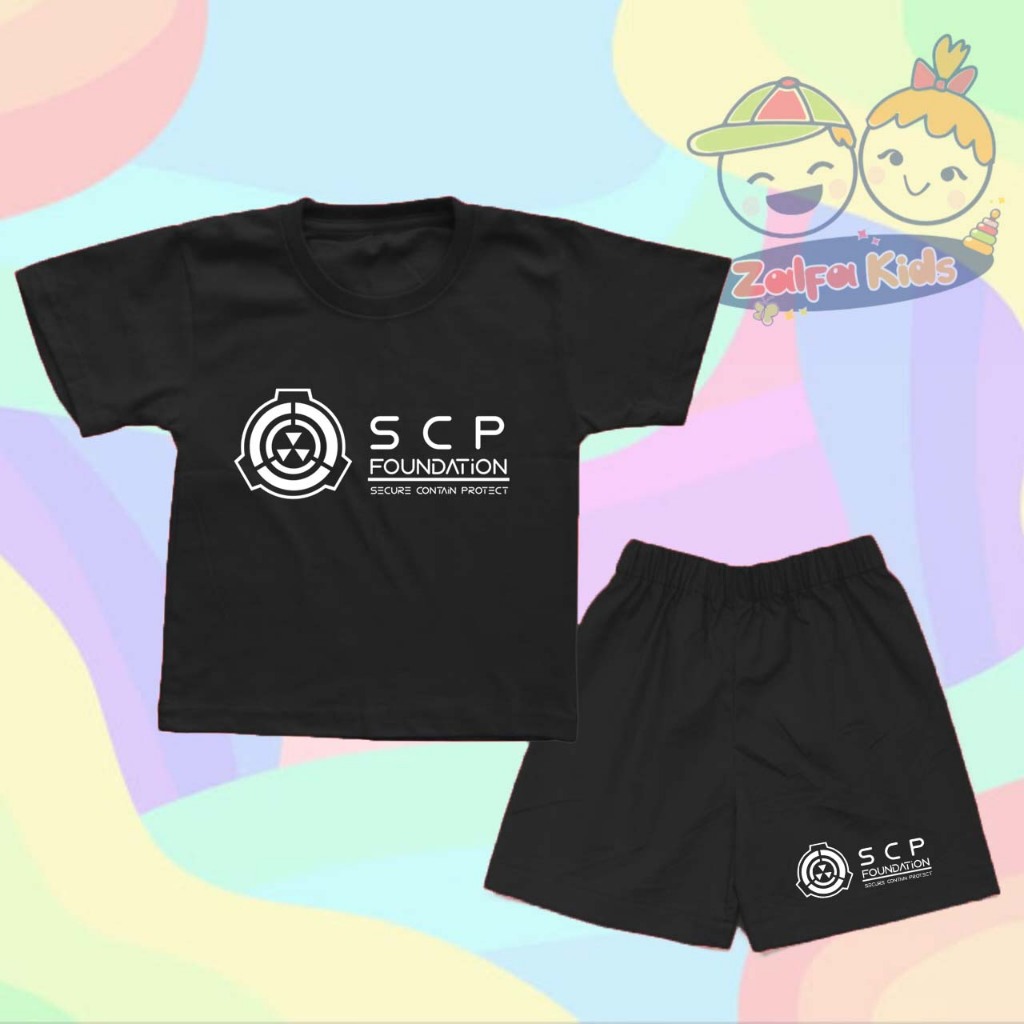 SCP Scure Contan Protect Foundation ชุดเสื้อยืดเด็ก