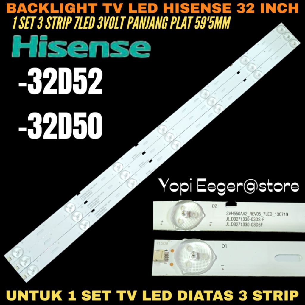 HISENSE 32 นิ้ว LED TV BACKLIGHT 32D52-32D50 HISENSE 32 INCH LED TV BACKLIGHT