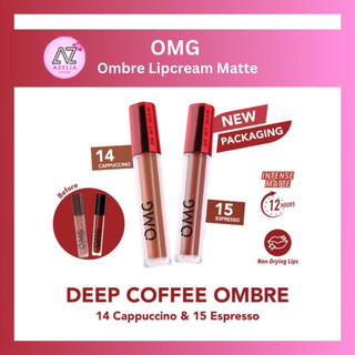 Paket Ombre Lipcream OMG OH MY GLAM Matte Last Lip Cream (2 Pcs)