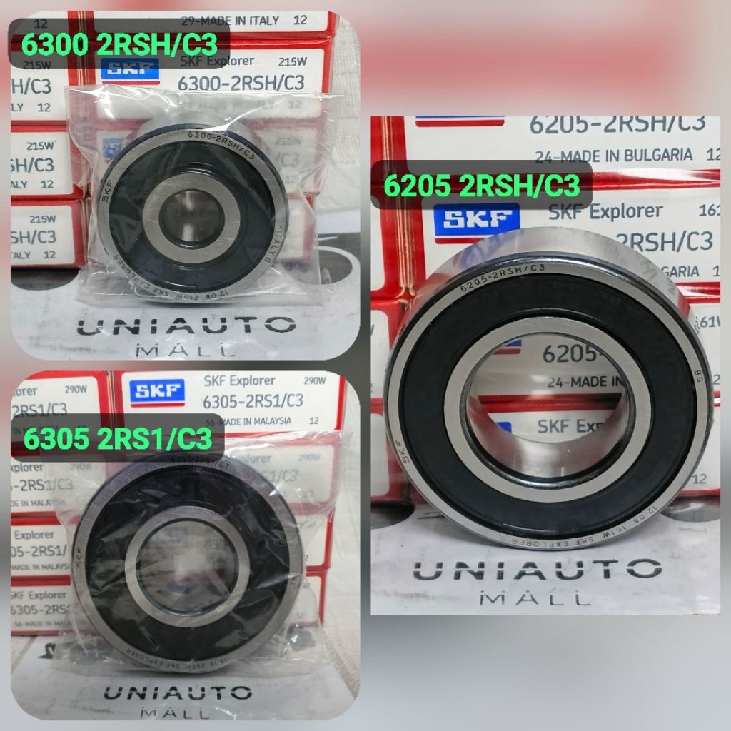 BEARING 6300 6305 6305 2RSH/C3 SKF UNIVERSAL MULTIPURPOSE RUBBER CAP