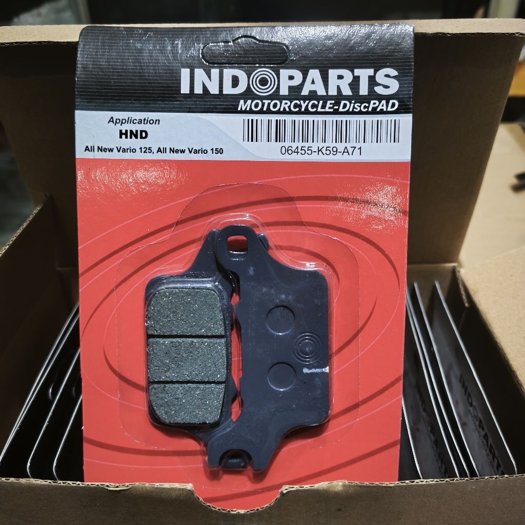 ผ้าเบรคหน้า Dispad Indoparts 06455-K59-A71 สําหรับ Vario 125, Vario 150 รถจักรยานยนต์