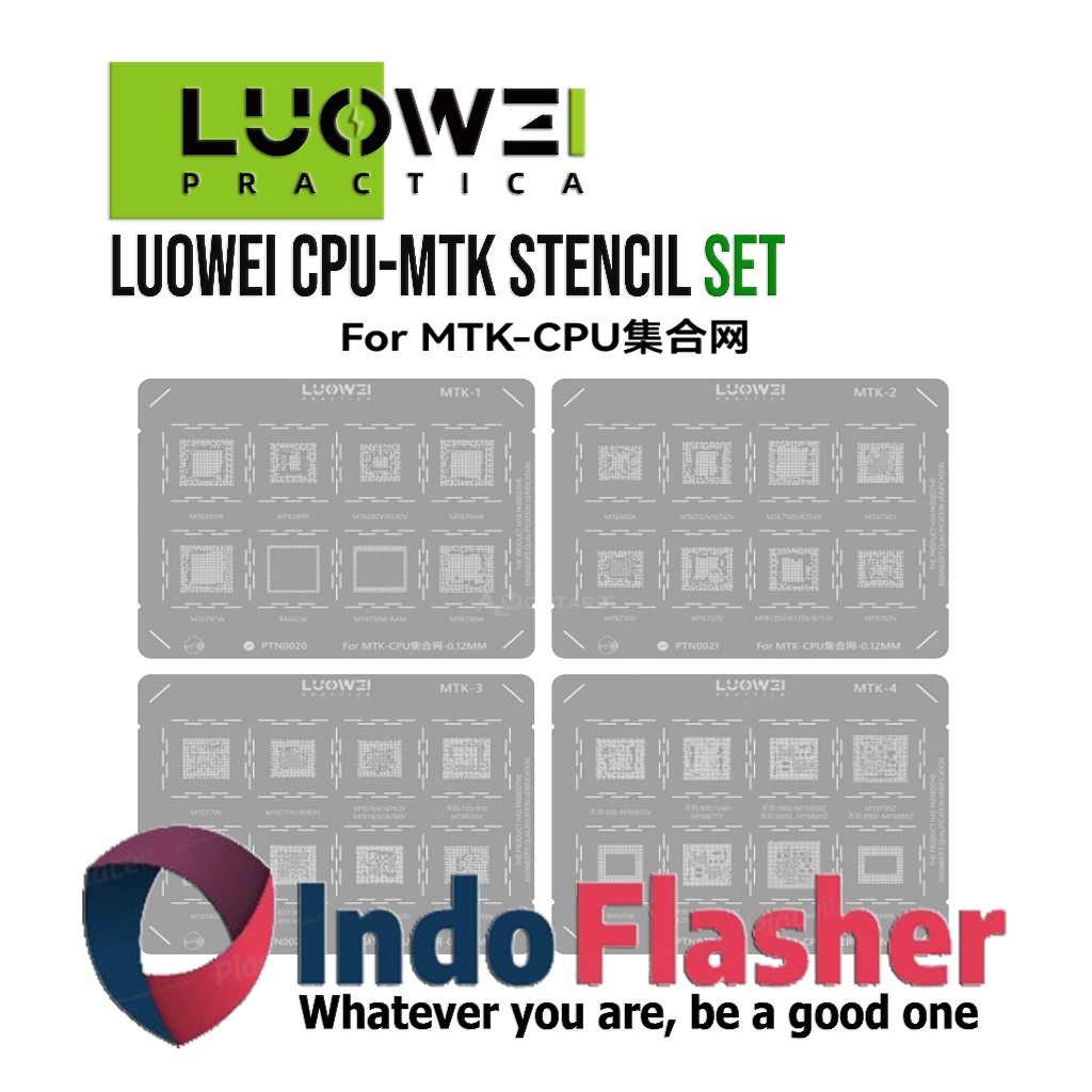 ชุดลายฉลุ Luowei CPU-MTK - Luowei Plate BGA MTK Mediatek - ลายฉลุ BGA