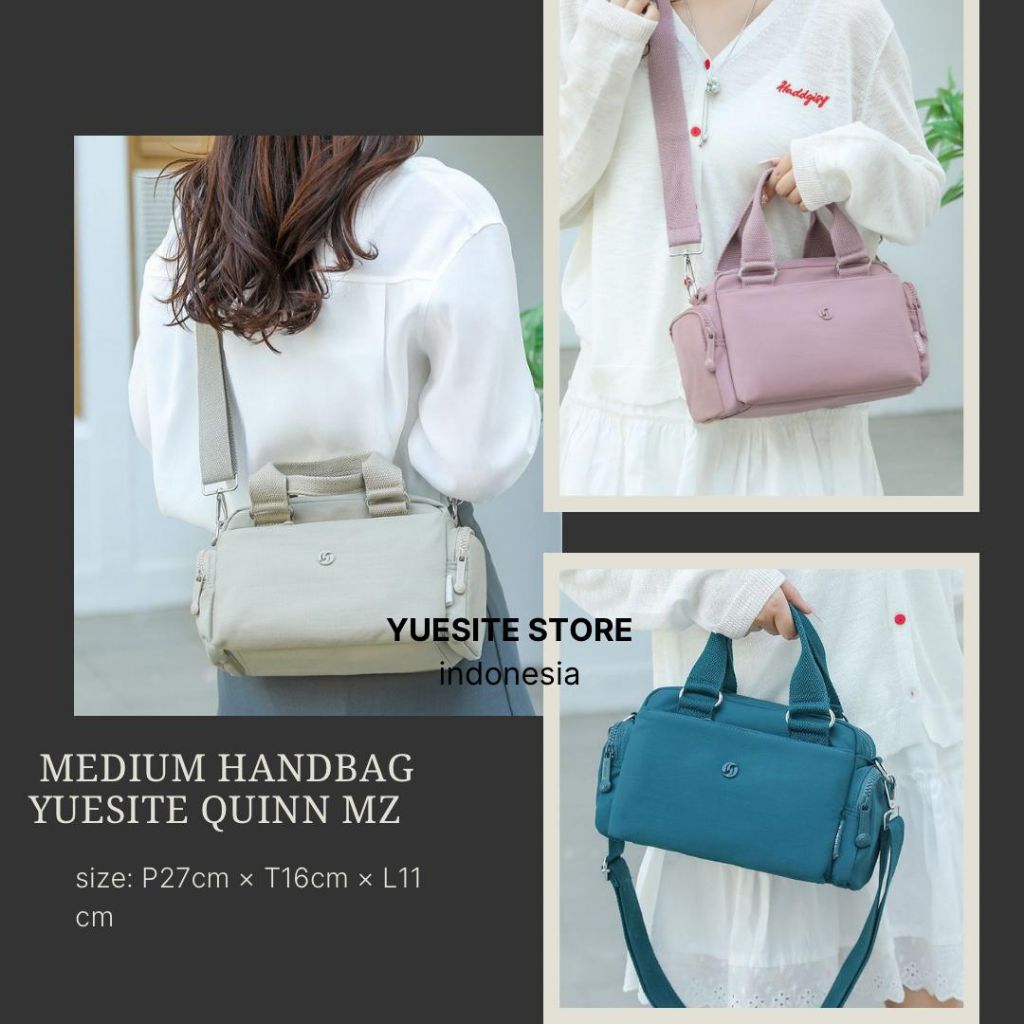 Yuesite Quinn mz กระเป๋าถือผู้หญิงขนาดกลาง