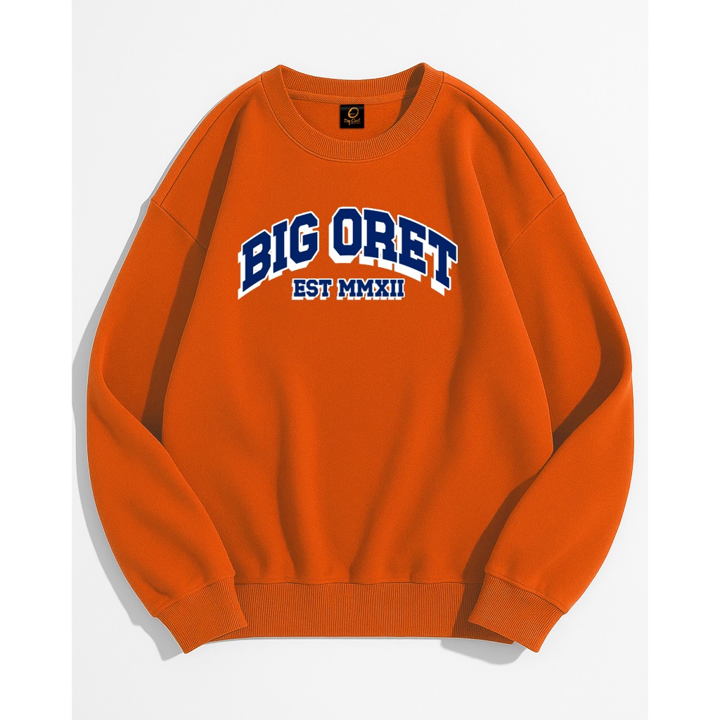 Big Oret Crewneck Sweater Big Size Jumbo Size XL-7XL / KNIX