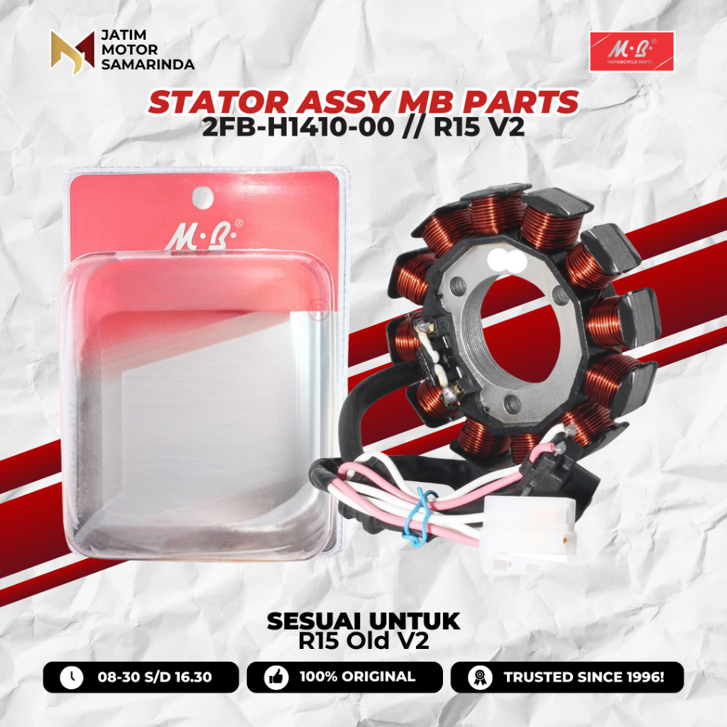 2FB-H1410-00 | MB ชิ้นส่วนพรีเมี่ยม Stator Assy Spull Complete สําหรับ R15 Old V2 Original
