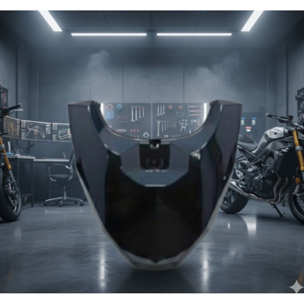 WIN ฝาครอบท้ายหยุดการเชื่อมต่อด้านหลังสีดํา Honda Vario 160 2022 K2S WIN