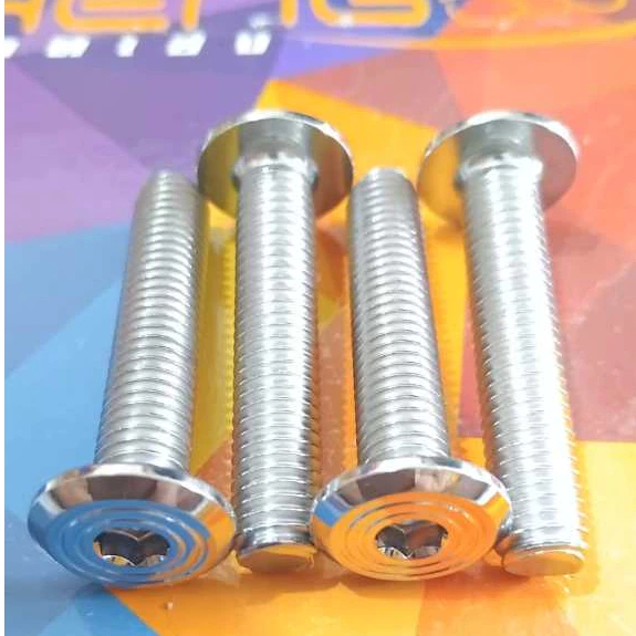PROBOLT BOLT M8X40 BOLT 12 THREAD 4 CM LENGTH SLASH STAINLESS MODEL 100% ต้นฉบับ HENG THAILAND