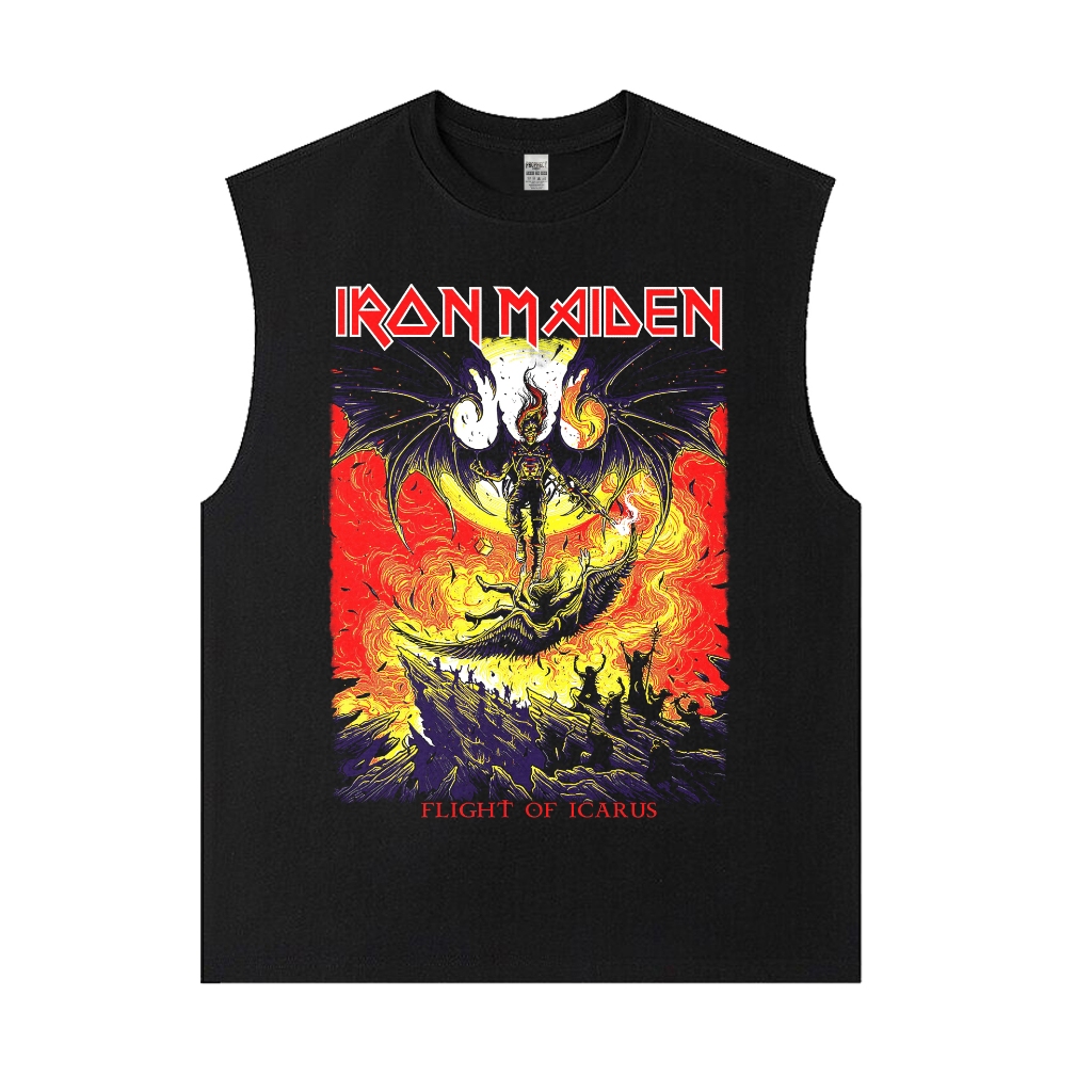 24S TANKTOP / SINGLET / LEKBONG BAND IRON MAIDEN เสื้อยืด - FLIGHT OF ICARUS / TANKTOP / LEKBONG
