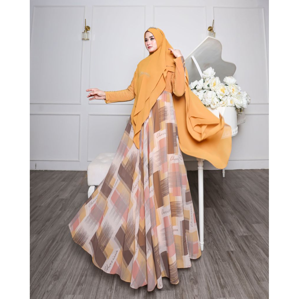 ชุด Syari Gamis Syadiah โดย Charissa Syari / หรูหรา Syari Gamis / Modern Syari Gamis / Premium Syari