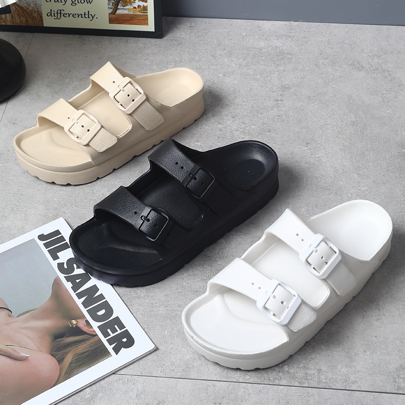 DERTA Dalyn EVA ผู้หญิง Unisex น้ําหนักเบา Anti-Slip กันน้ําเข็มขัดปรับรองเท้าแตะขนาด 35–40