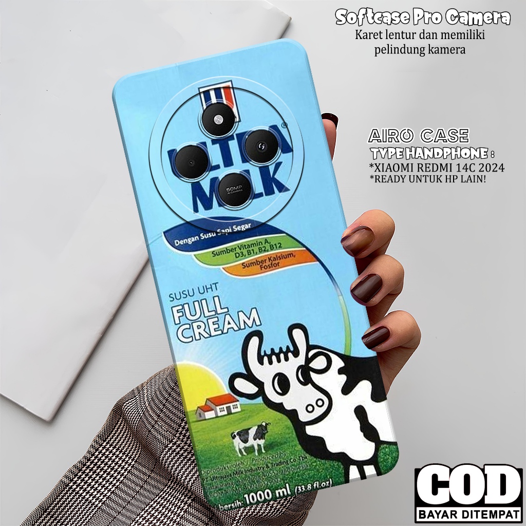เคส HP XIAOMI REDMI 14C 2024 - เคส AIRO - เคส XIAOMI REDMI 14C Softcase - Tpu Silicone - กล้อง Pro -