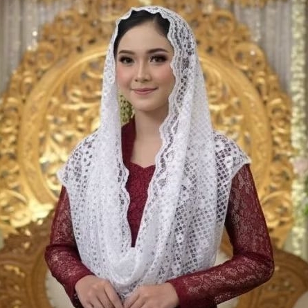 FRENCH BROCADE VEIL / INSTANT LACE PASHMINA / MANTA LACE HIJAB, BROCADE SCARVES / EID HIJAB VEIL