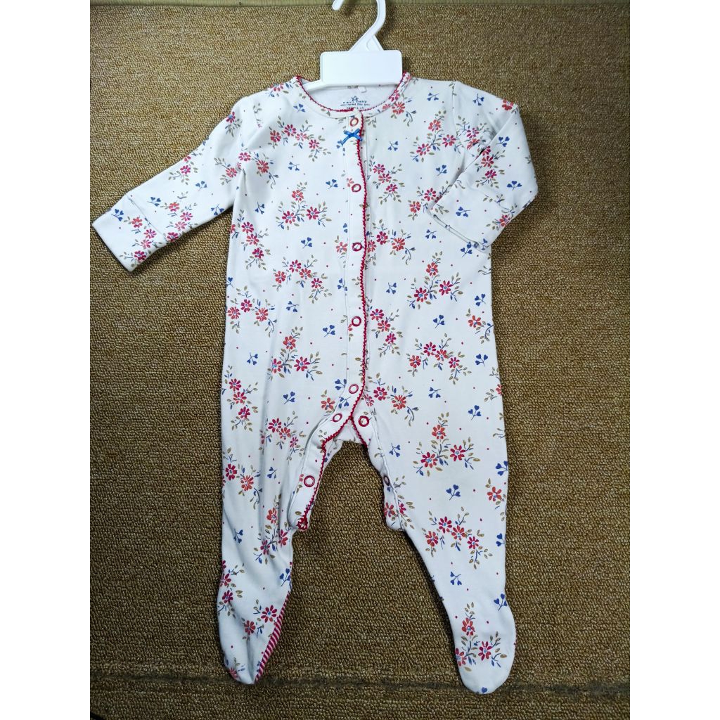 (168) Preloved sleepsuit n*xt-baby ขนาด 3-9 เดือน Ld 60 Pj 58