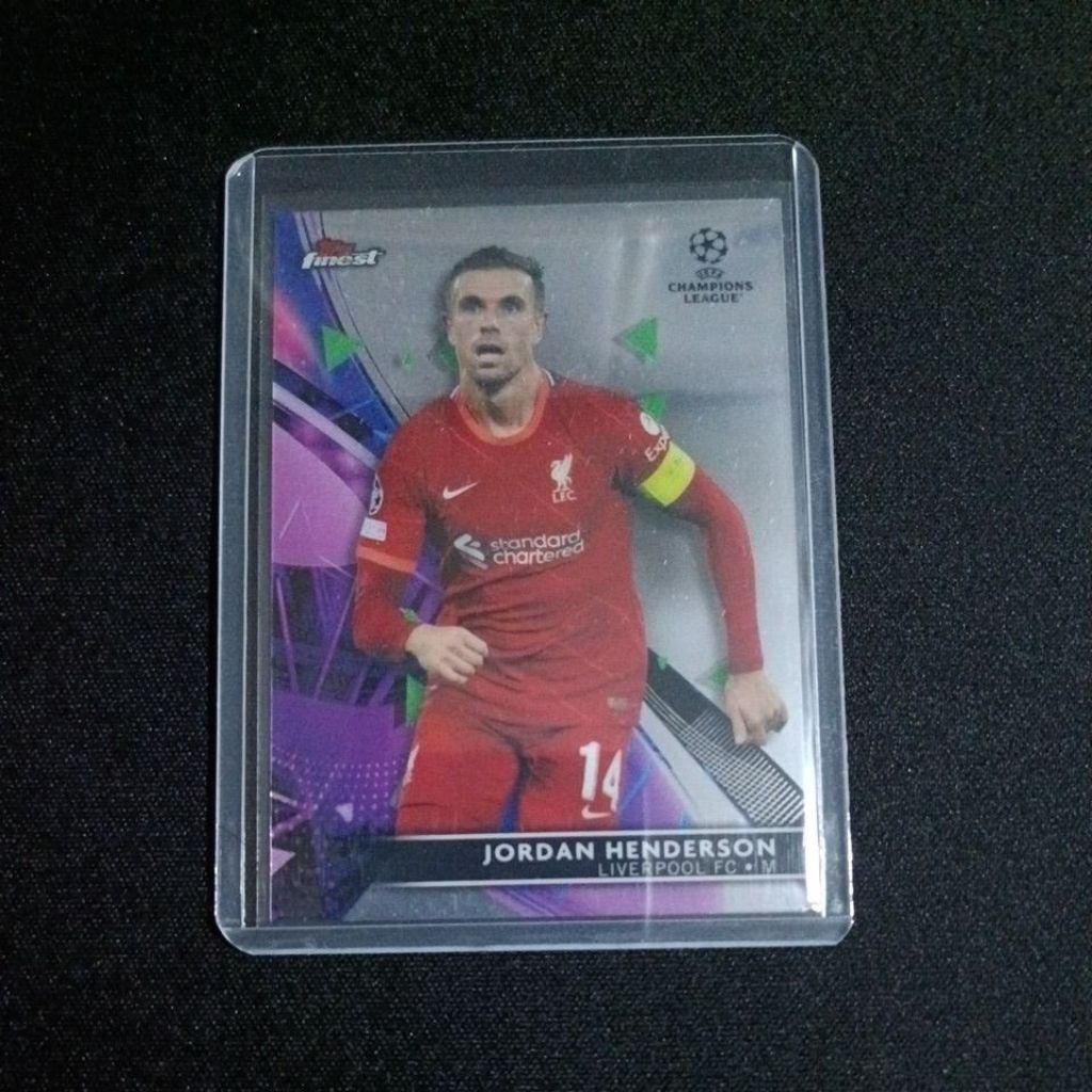 การ์ดฟุตบอลลิเวอร์พูล Topps Finest UCC Jordan Henderson