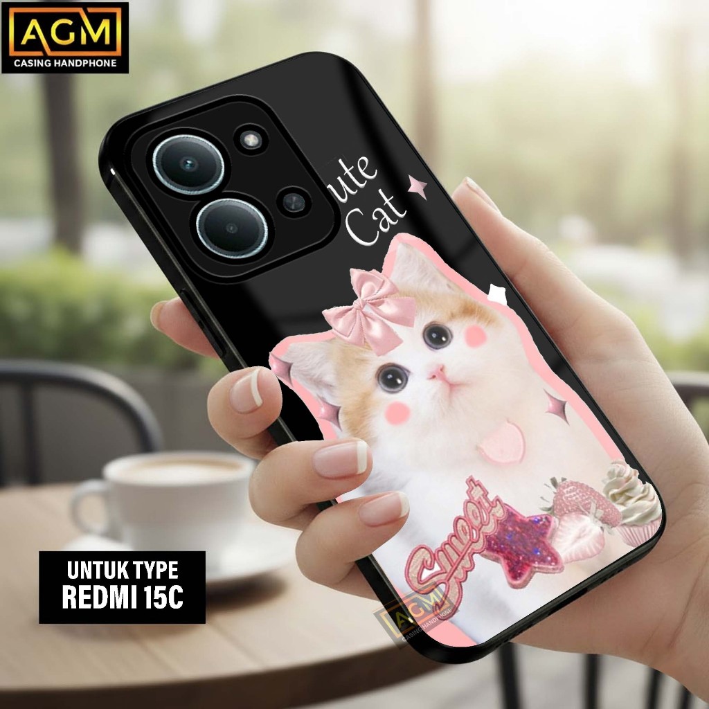 เคส Xiaomi Redmi 15C/ Poco C85 - เคส Softcase ใหม่ เคสเคลือบเงา Hp Redmi 15C/Poco C85 [CAT Motif] - 
