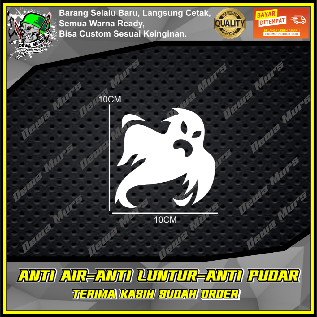 สติ๊กเกอร์ตัด HANTU HALLOWEN สติ๊กเกอร์เหมาะสําหรับรถจักรยานยนต์และรถยนต์