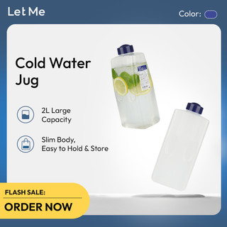 Let Me Cold Water Jug - Termos Tempat Air Minum Ukuran 2L Botol Minum Kulkas Multifungsi LM-2270