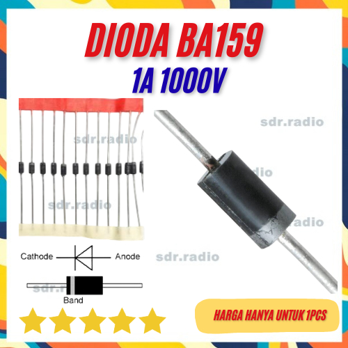 BA159 ba159 BA 159 ba 159 ไดโอดการกู้คืนอย่างรวดเร็วไดโอด 1A 1000V