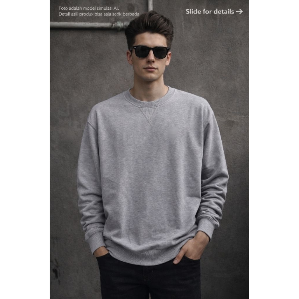 เสื้อสเวตเตอร์ลําลอง / คอกลม N*KE O1 ไซส์ XL (P73 x L59)