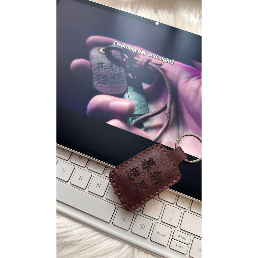 พวงกุญแจ GANTUNGAN / ชาร์มกระเป๋าที่ได้รับแรงบันดาลใจจาก CDrama Drama China Speed and Love Esther Yu