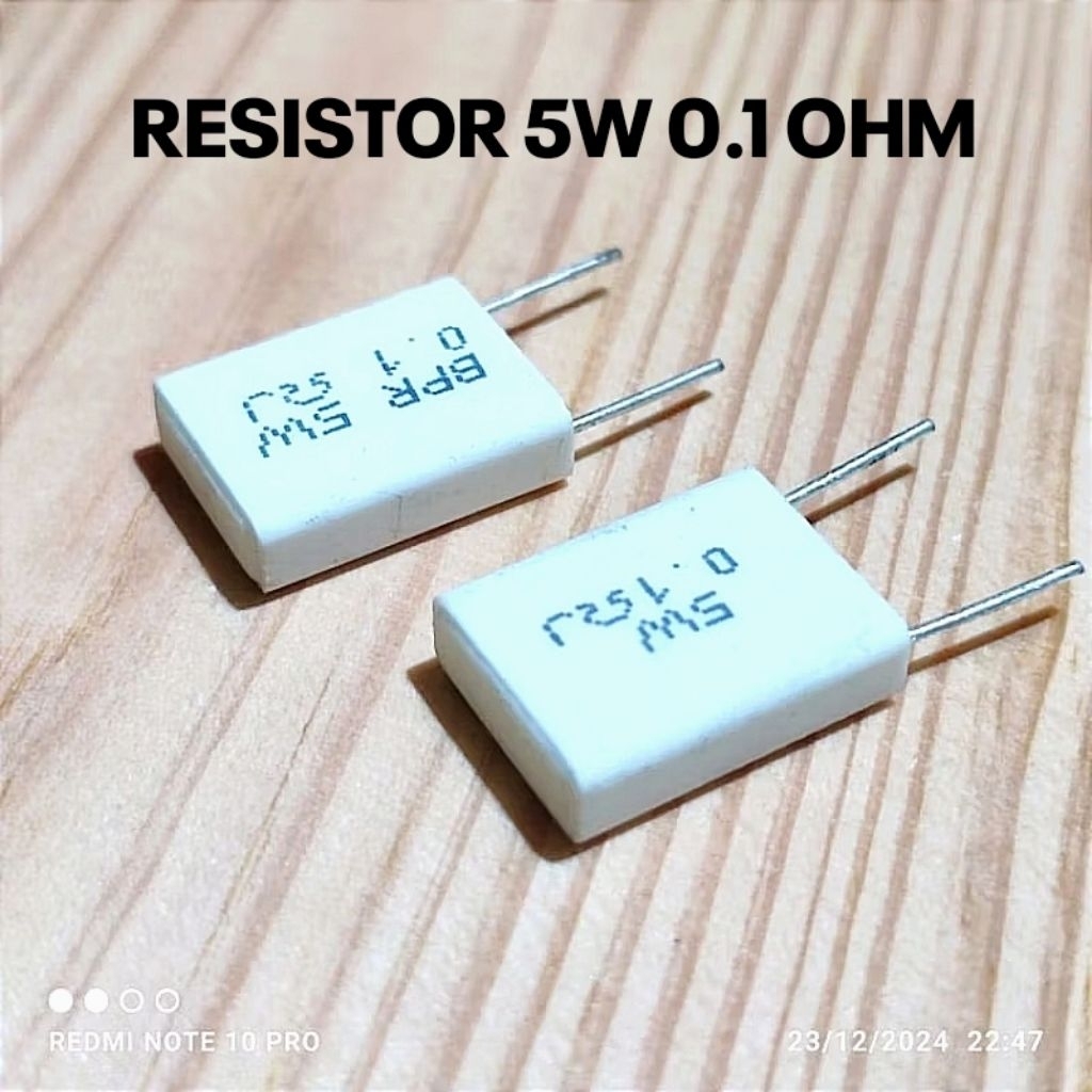 NOBEL RESISTOR 5W 5WATT 0R1 0.1R 0.1 OHM CQC ROHS