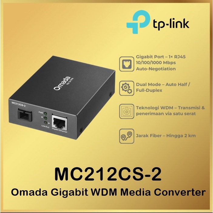 TP-Link MC212CS-2 Omada Gigabit WDM Media Converter