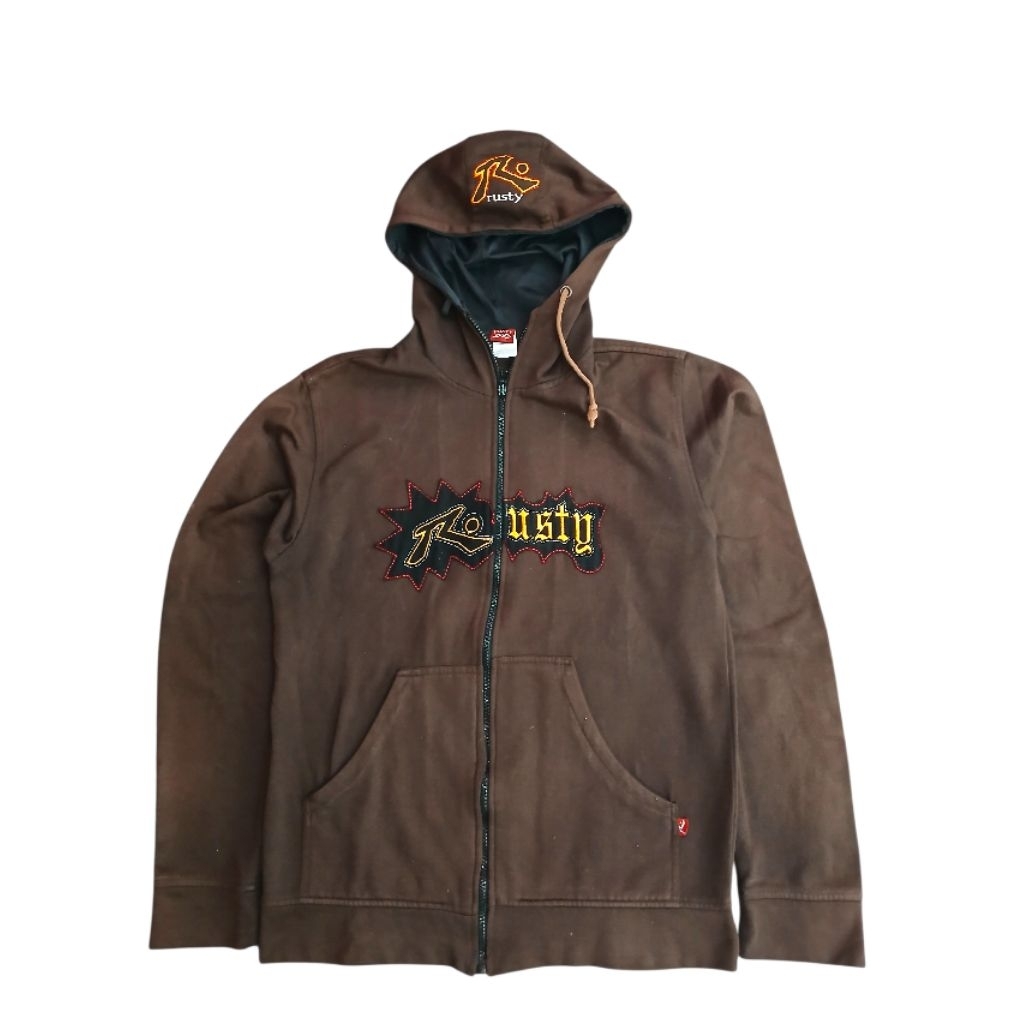 VINTAGE HOODIE Y2K RUSTY HIPHOP