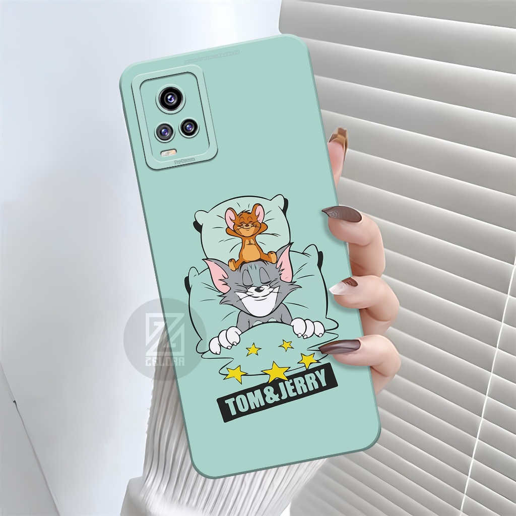 Softcase Hp Vivo V20 4G แฟชั่นกรณี Tom And Jerry กรณี Vivo V20 4G ซิลิโคน Tpu Pro กล้อง Kesing Vivo 
