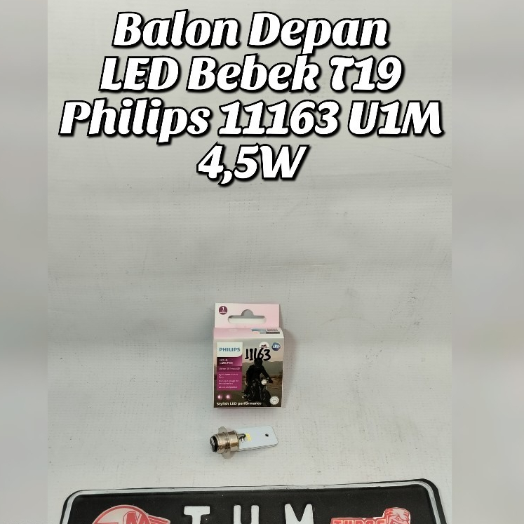 PHILIPS T19 DUCK LED FRONT BALLOON 11163 U1M 12v 4.5w