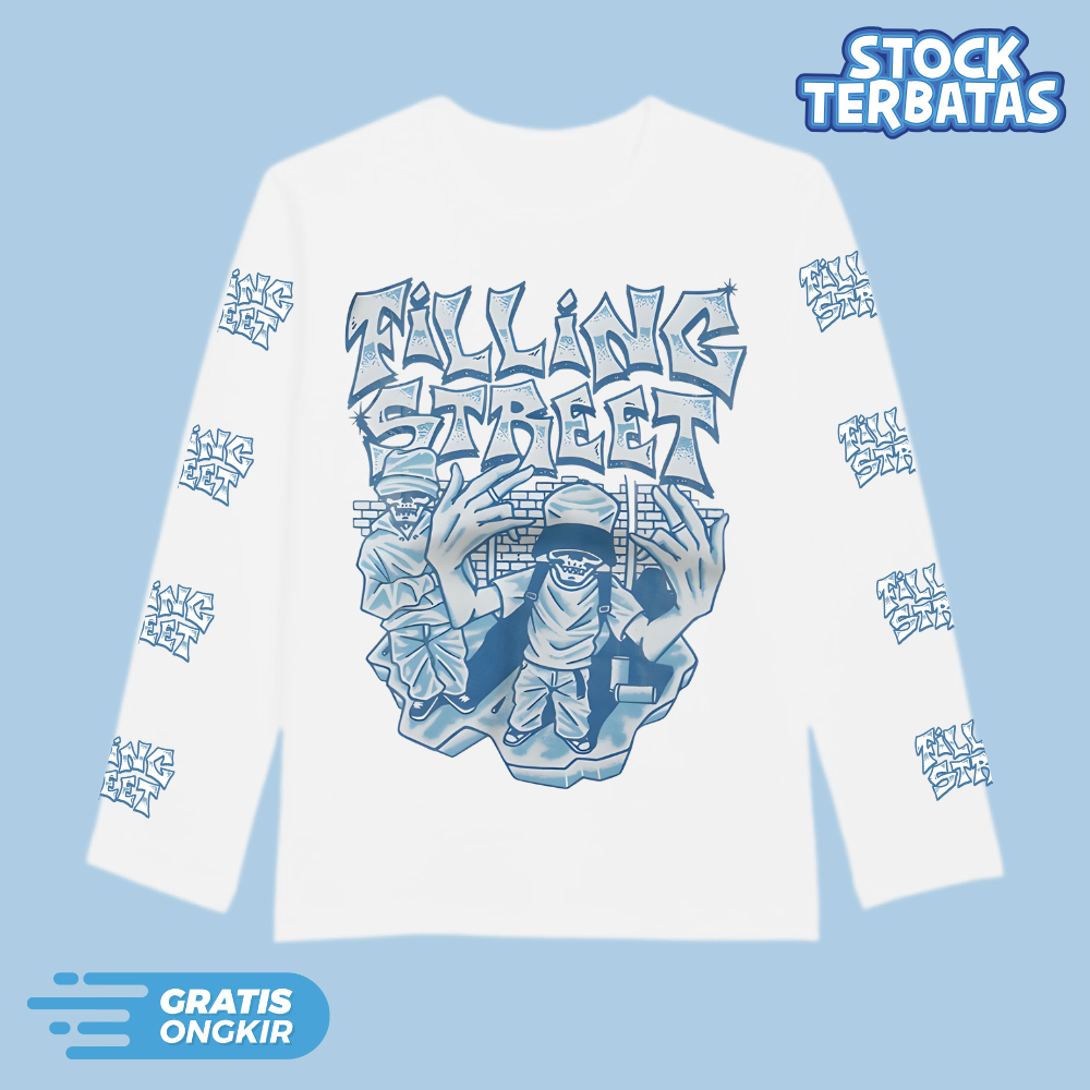 เสื้อยืดแขนยาวขั้นพื้นฐาน Fillingstreet Fellow เสื้อยืดสีขาว Unisex White Series