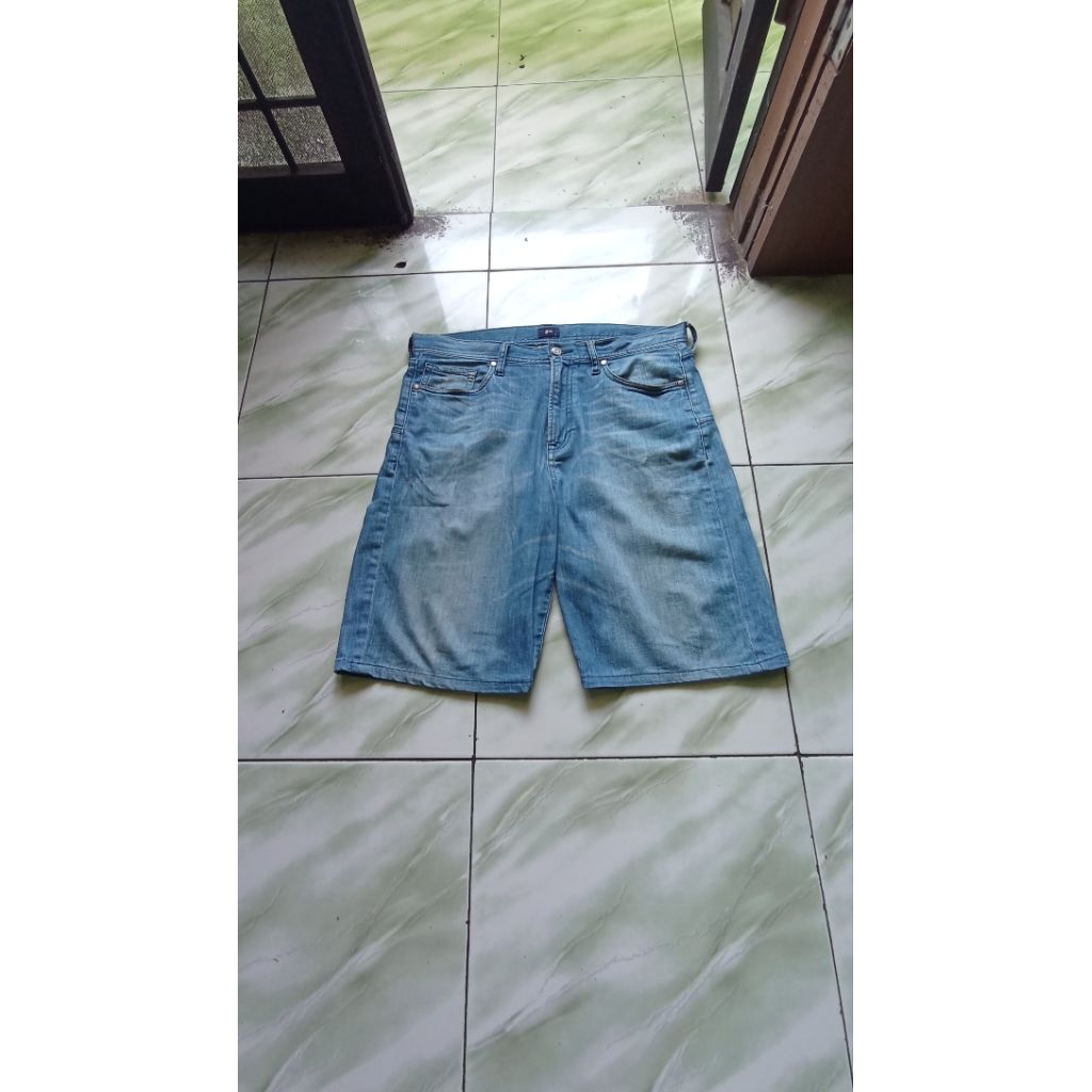 กางเกงยีนส์ขาสั้น Jorts Y2K - Gu