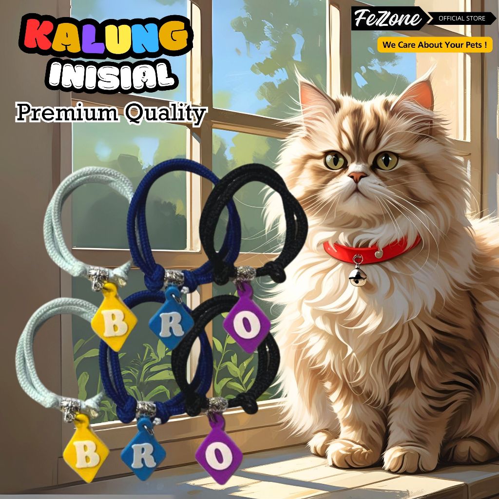 FEZONE 1PCS จดหมายเริ่มต้นสร้อยคอแมวสุนัขสัตว์เลี้ยงสร้อยคอ