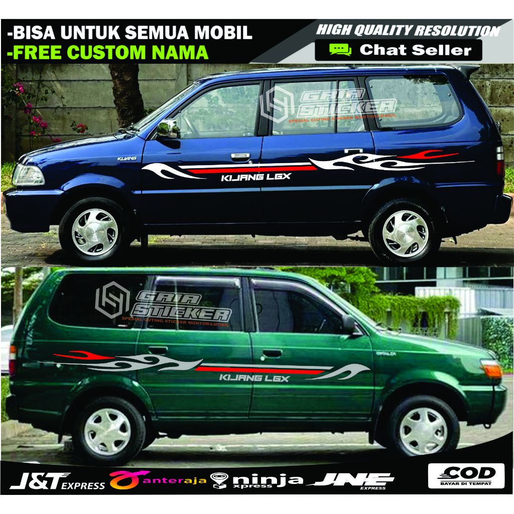 Kijang Lgx, Old Kijang Cutting Striping - สติ๊กเกอร์ติดรถ Kijang - Toyota Kijang