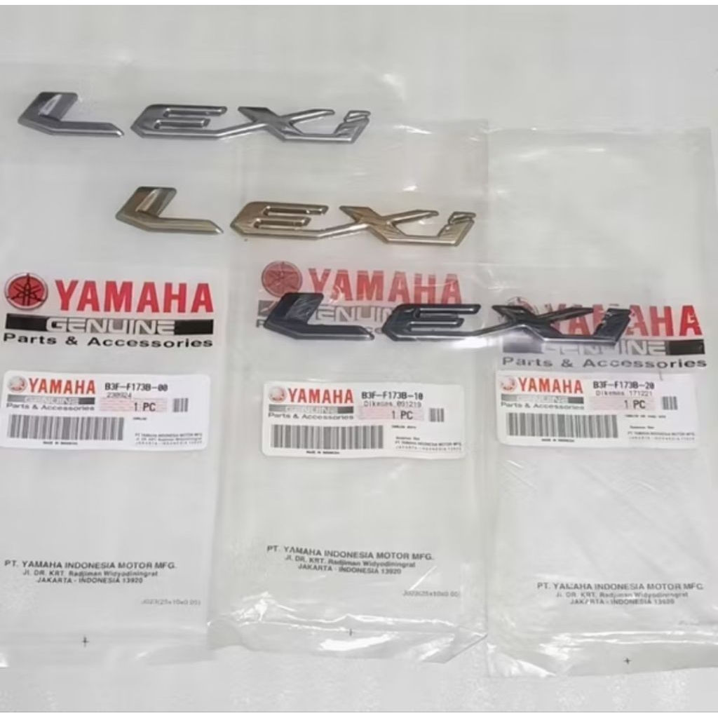 3D RAISED BODY EMBLEM LEXI 125 ORIGINAL YAMAHA B3F-F173B-00