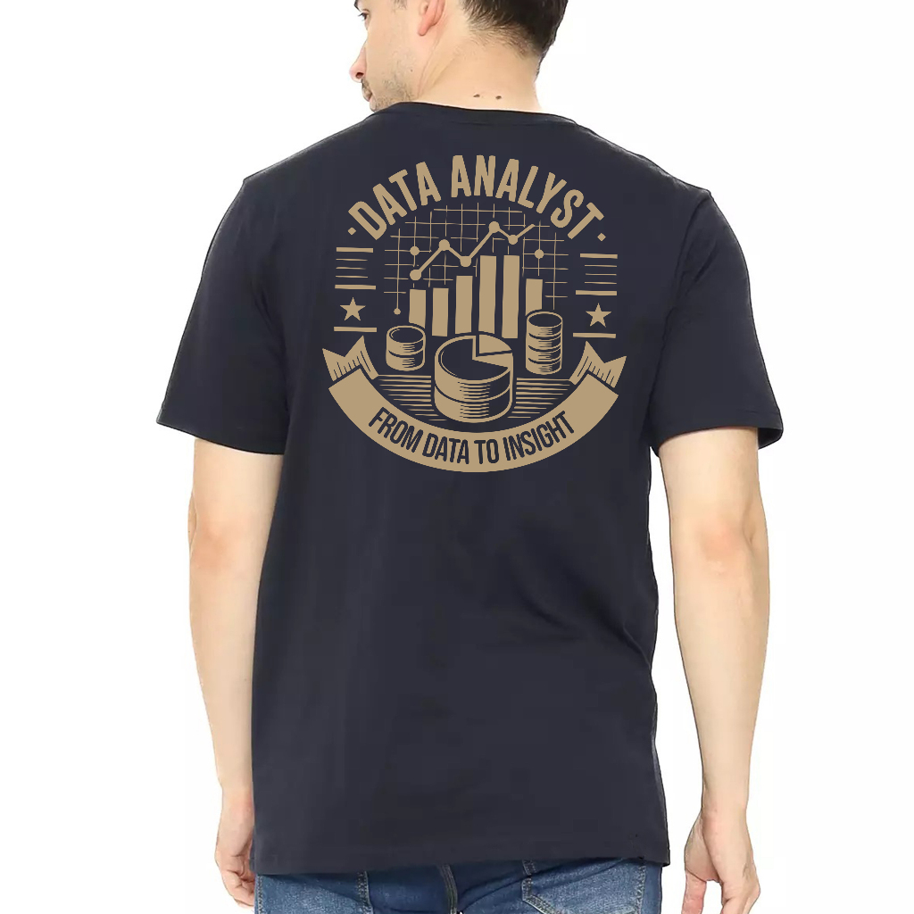 Data Analysis Short Sleeve Distro T-Shirt - จาก Data To Insight | เสื้อยืดแขนสั้น Data Analysis