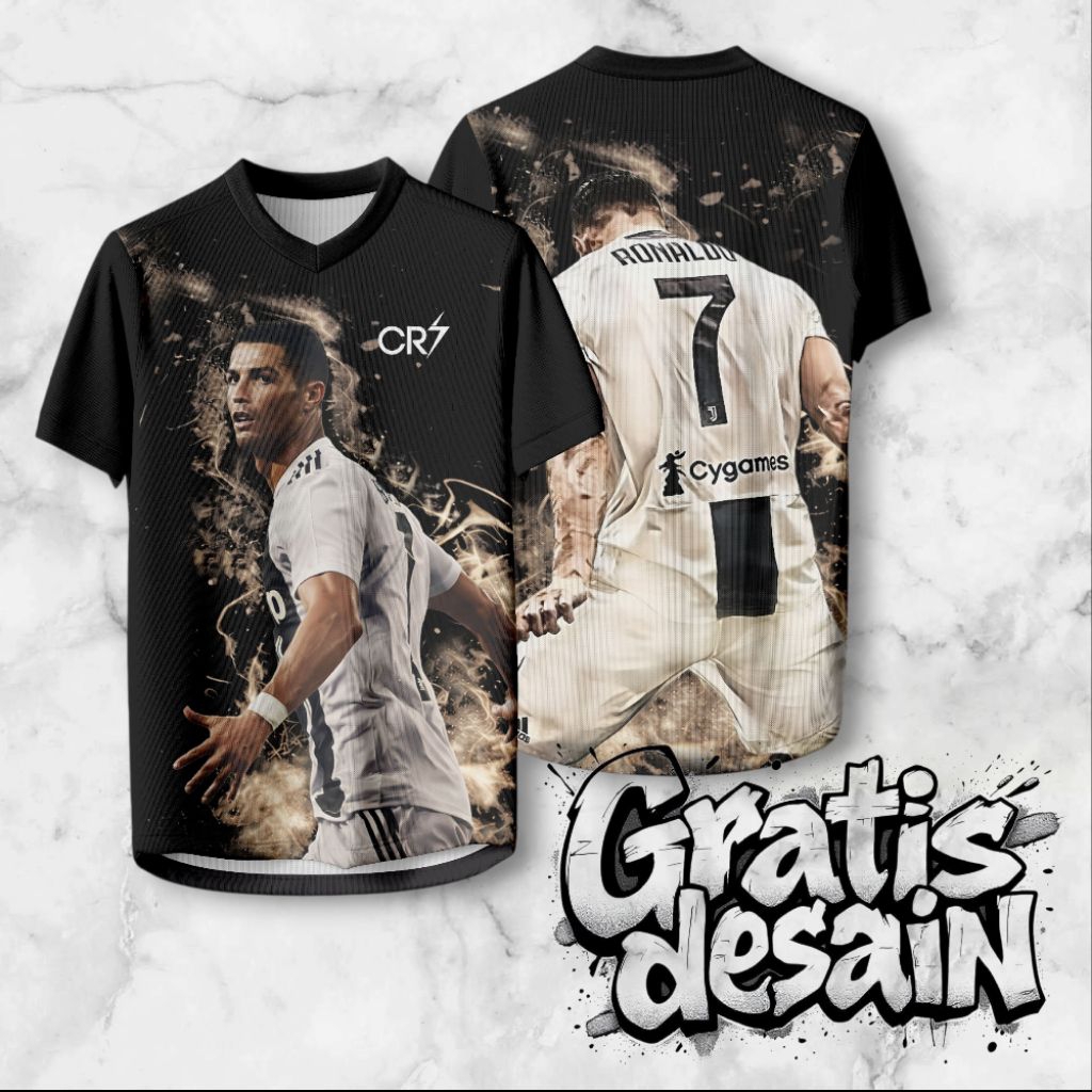 RONALDO Jersey ชื่อขอฟรี & หมายเลข