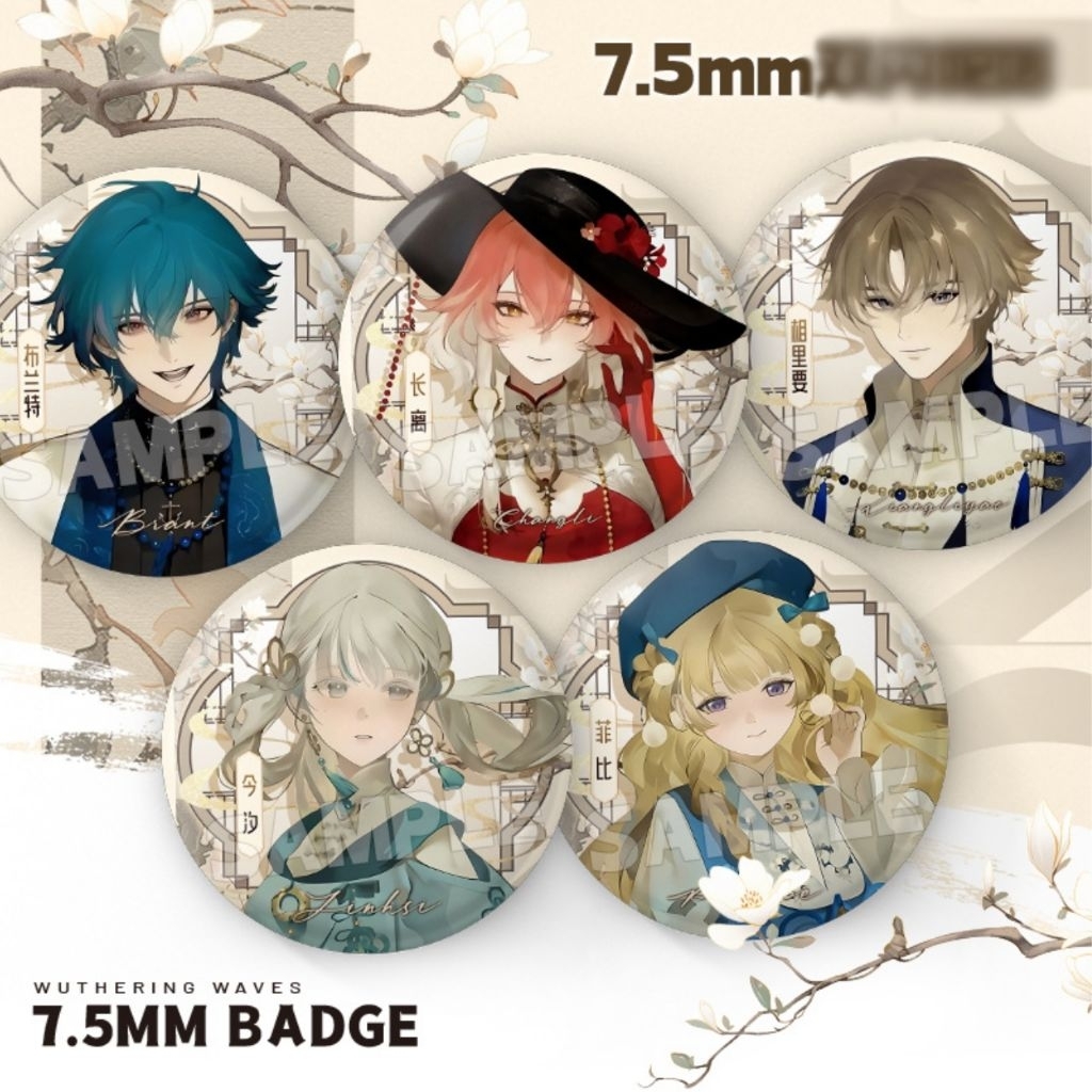 Wuthering Wave X Animate / เข็มกลัดตรา / คลื่นผัน / Collab / Animate / Wuwa / Merch / สินค้า / Colla