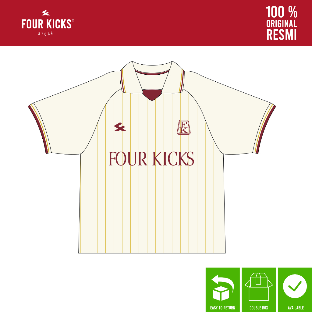เสื้อ FOUR KICKS Forma White