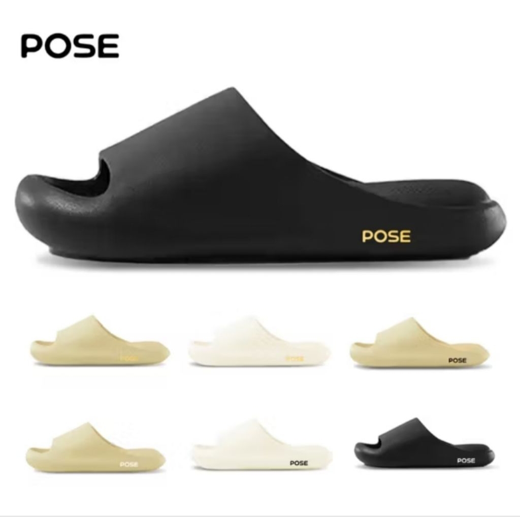 POSE รองเท้าแตะสไลด์ Unisex Super Light กันลื่น ทนทาน สวมใส่สบาย