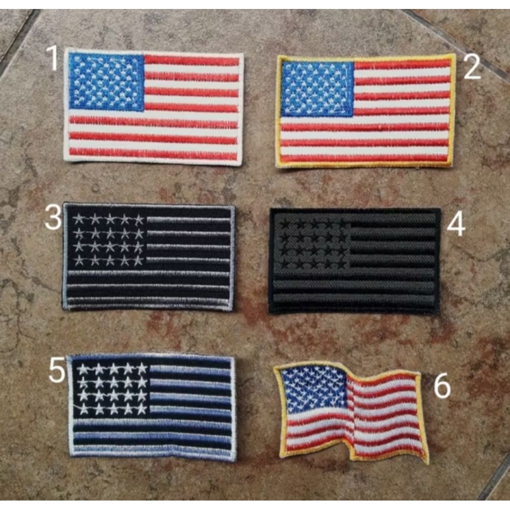 COOL PATCH AMERICAN FLAG EMBROIDERY