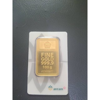 Emas Logam Mulia ANTAM 100 Gram - Sertifikat Asli, Investasi Jangka Panjang, Kadar 99.99%