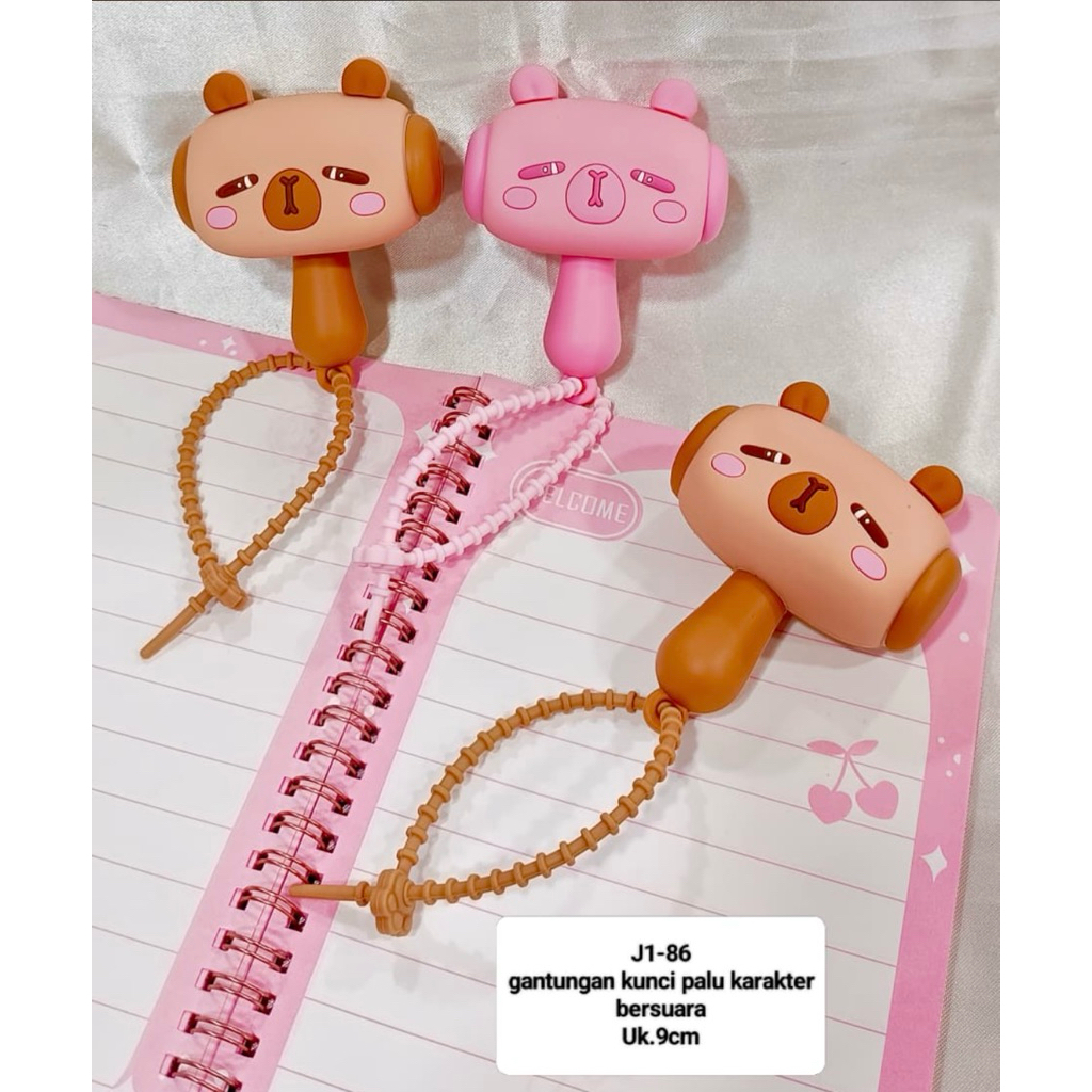 GANTUNGAN MATA HAMMER KEYCHAIN NAILONG KEYCHAIN MELTING EYE KEYCHAIN KOCOK KEYCHAIN SOUND KEYCHAIN C