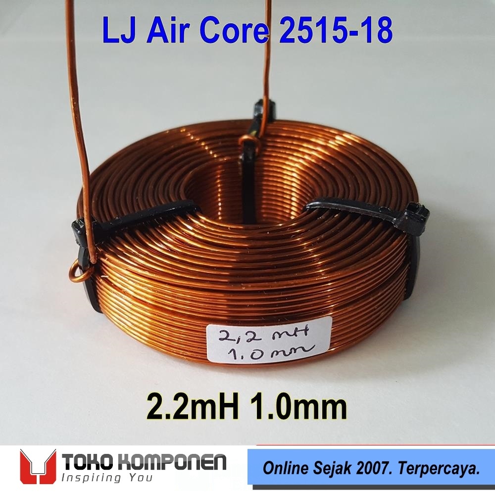 2.2mH 1.0 มม.AirCore Crossover Coil - LJ ACC 2.2mH 1.0 มม. 18AWG XO Inductor