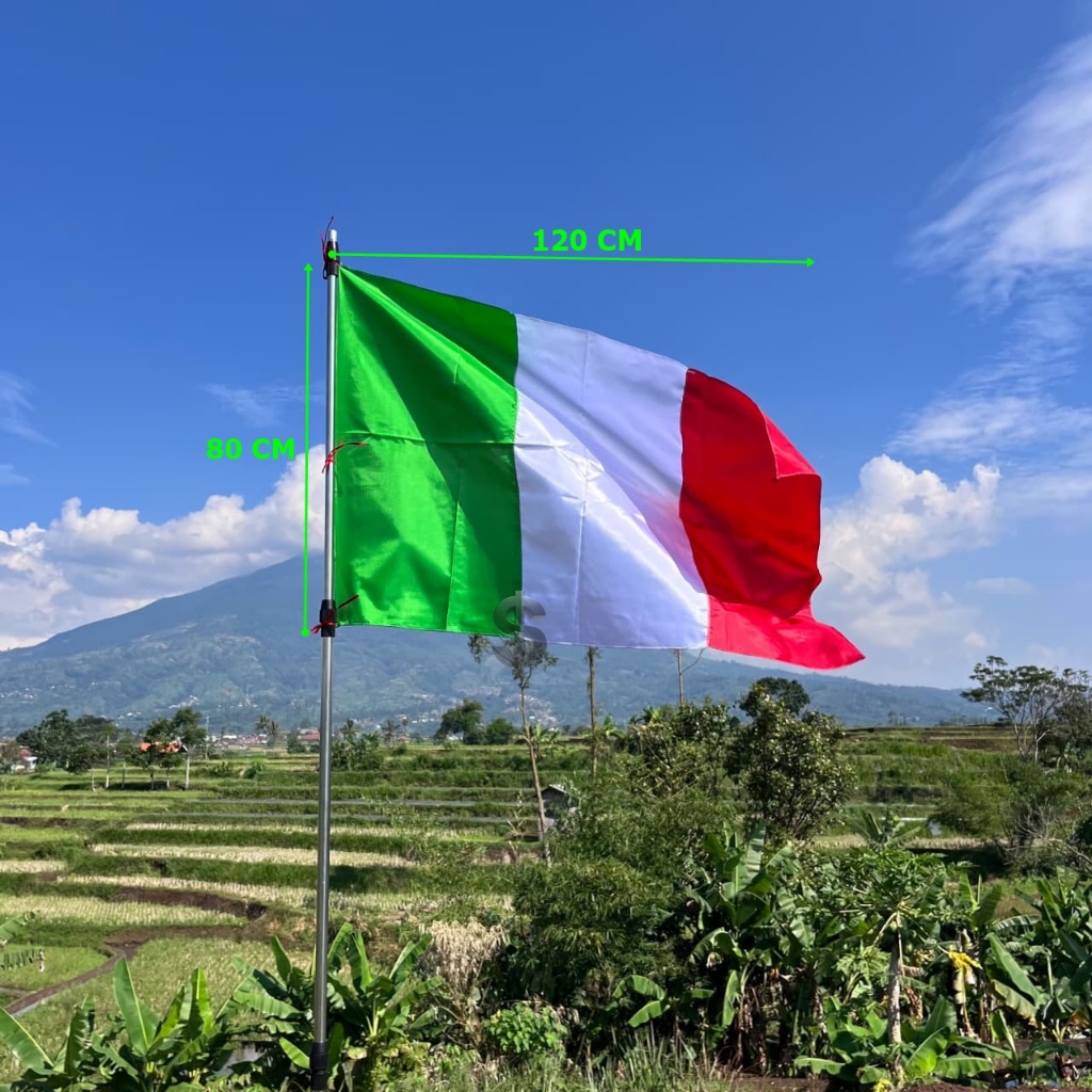 ITALIAN FLAG 120 CM x 80 CM