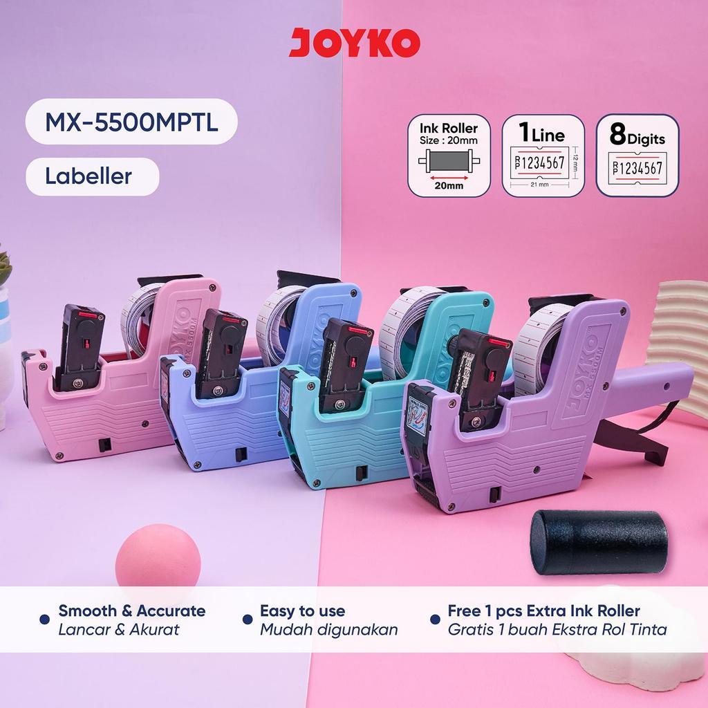 MESIN Joyko เครื่องติดฉลากราคา 1 แถว 8 หลัก MX-5500M / MX 5500M