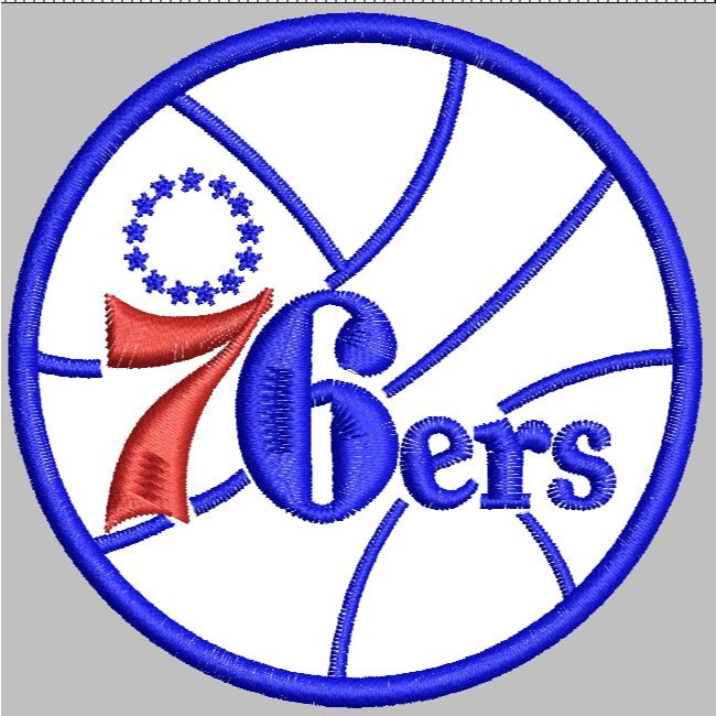 76ERS PREMIUM EMBROIDERED PATCH EMBLEM - DH