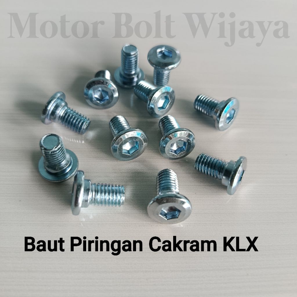 (แพ็ค 12 ชิ้น) น็อตดิสสําหรับ KLX 150 DTRACKER M8x15